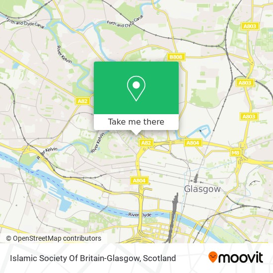 Islamic Society Of Britain-Glasgow map