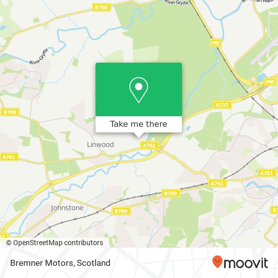 Bremner Motors map