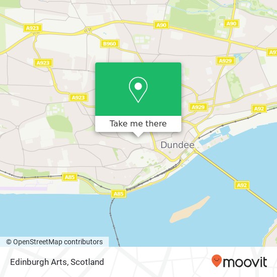Edinburgh Arts map
