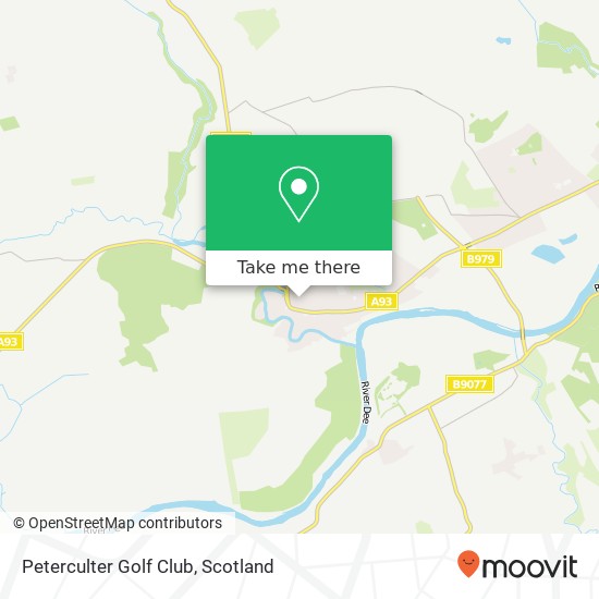 Peterculter Golf Club map