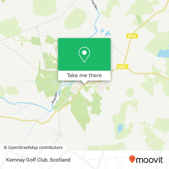 Kemnay Golf Club map