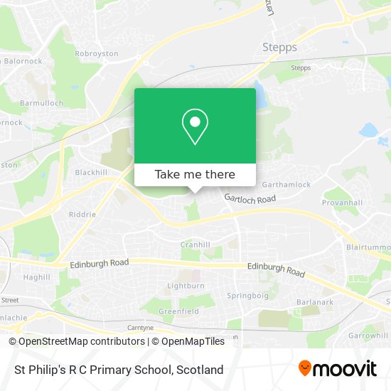 St Philip's R C Primary School map