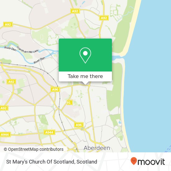 St Mary's Church Of Scotland map