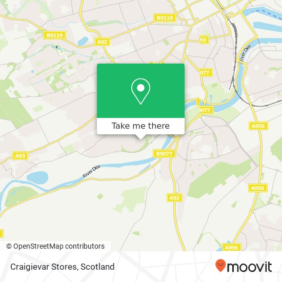 Craigievar Stores map