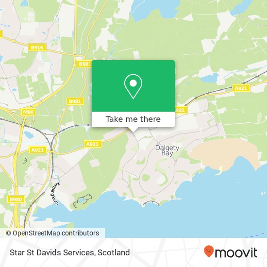 Star St Davids Services map