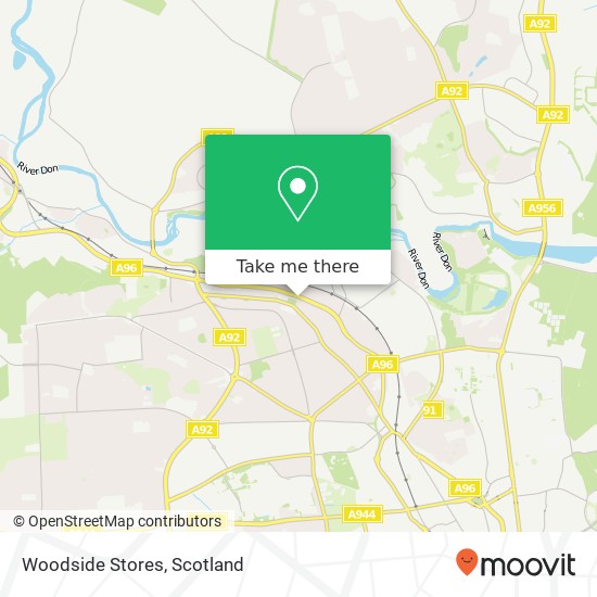 Woodside Stores map