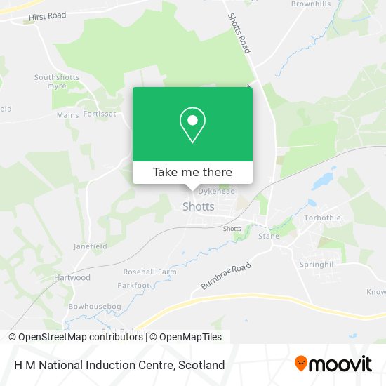 H M National Induction Centre map