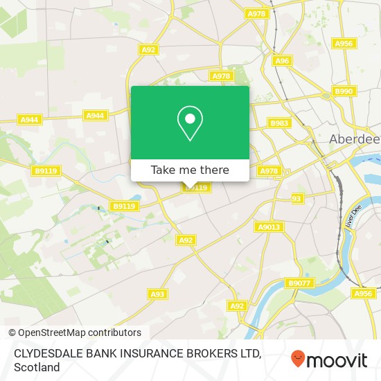 CLYDESDALE BANK INSURANCE BROKERS LTD map