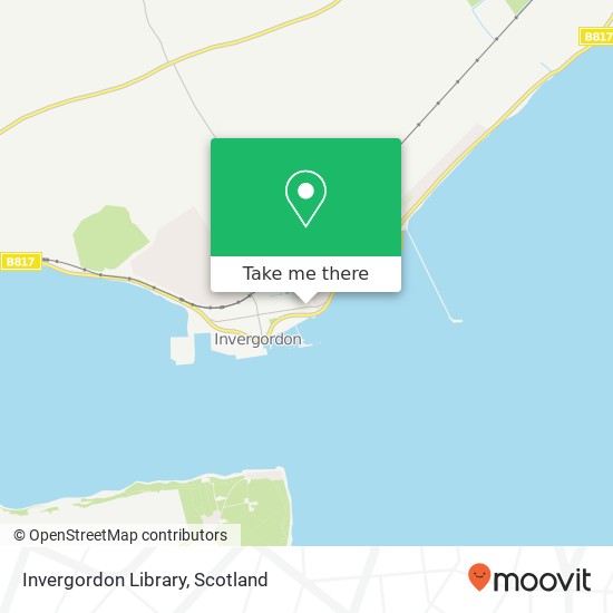 Invergordon Library map