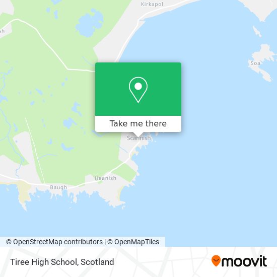 Tiree High School map