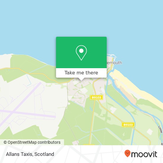 Allans Taxis map