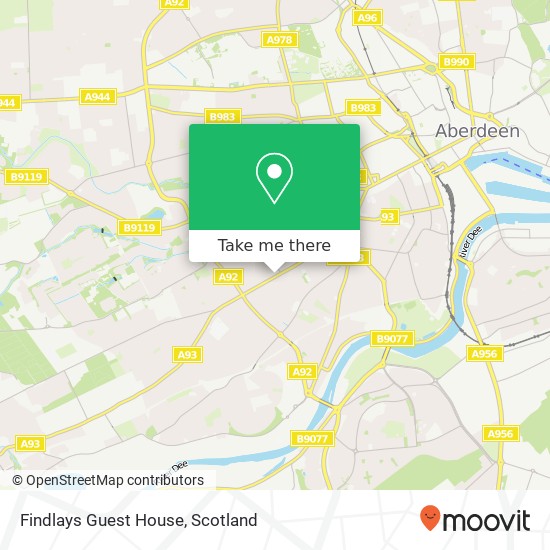 Findlays Guest House map