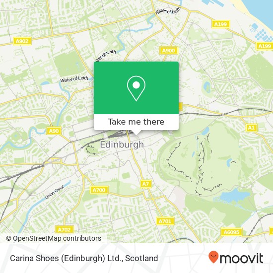 Carina Shoes (Edinburgh) Ltd. map