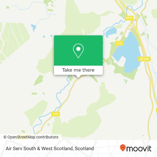 Air Serv South & West Scotland map