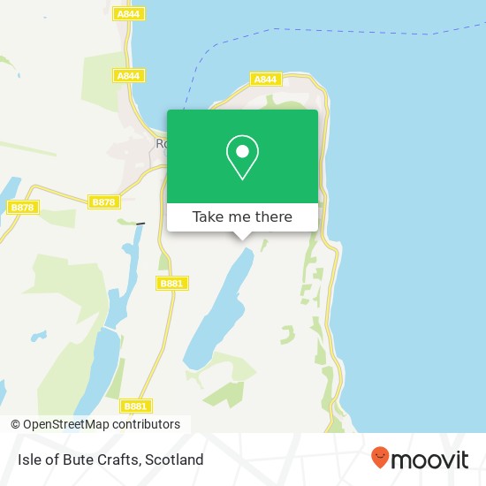 Isle of Bute Crafts map