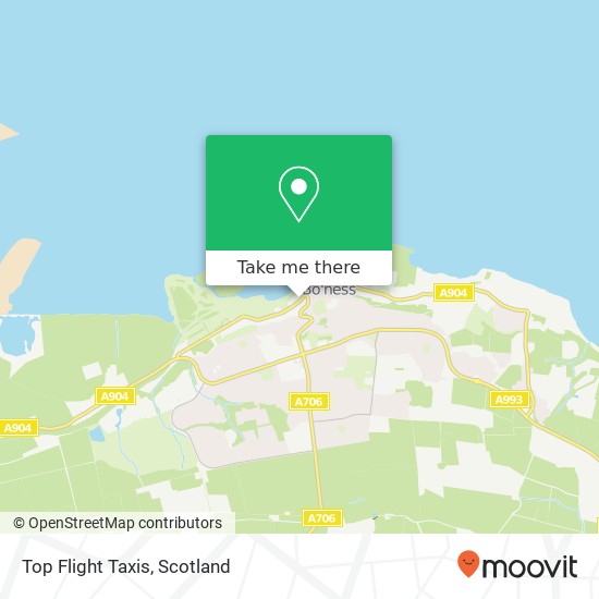 Top Flight Taxis map