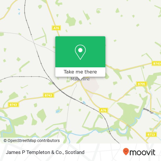 James P Templeton & Co. map