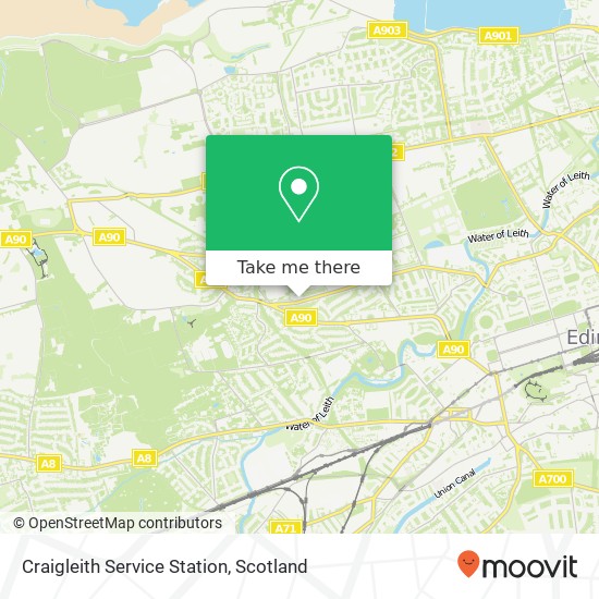 Craigleith Service Station map