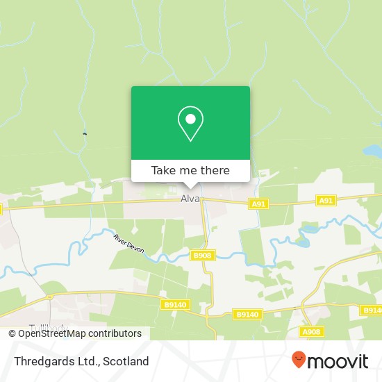 Thredgards Ltd. map