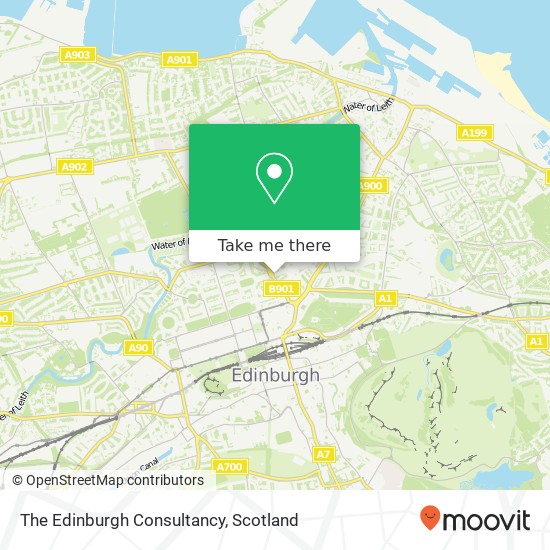 The Edinburgh Consultancy map