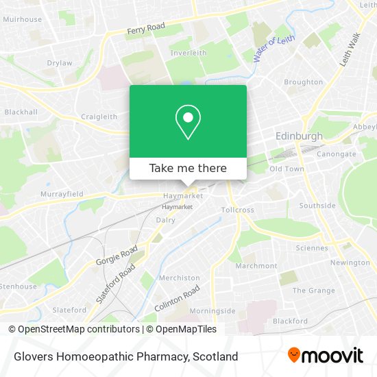 Glovers Homoeopathic Pharmacy map