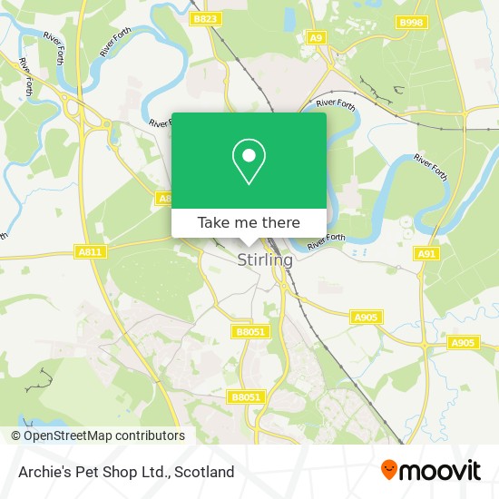 Archie's Pet Shop Ltd. map