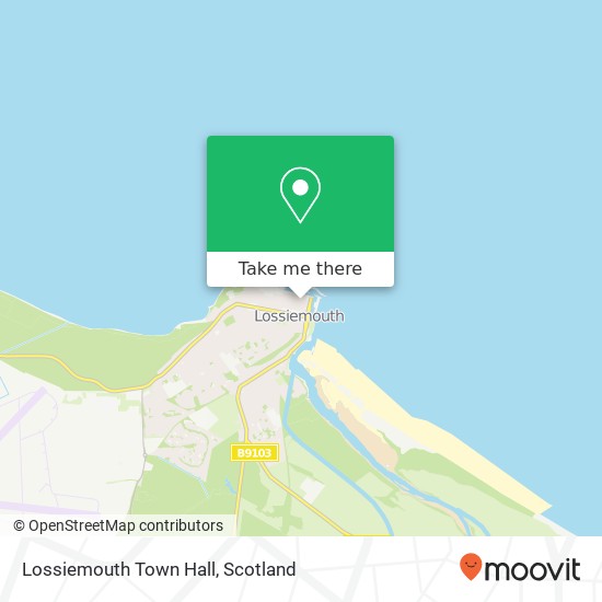 Lossiemouth Town Hall map