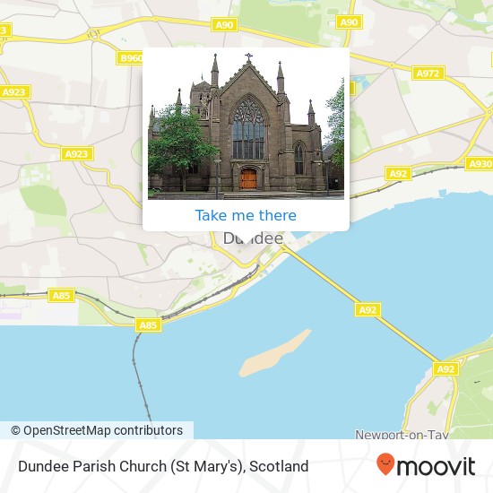 Dundee Parish Church (St Mary's) map