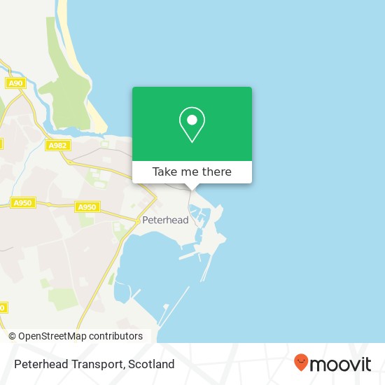 Peterhead Transport map