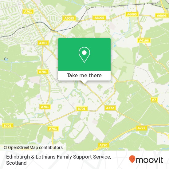 Edinburgh & Lothians Family Support Service map