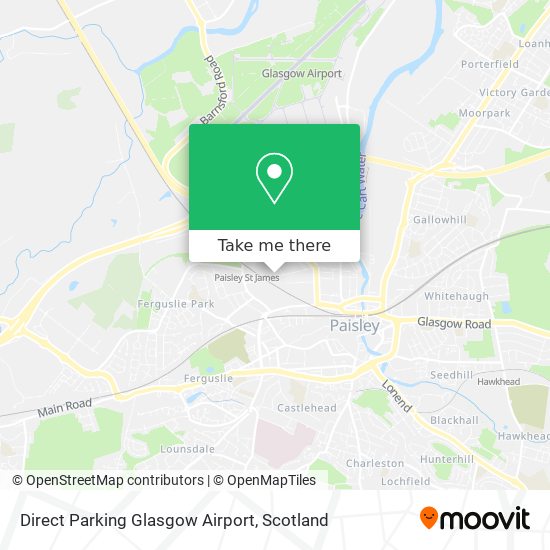 Direct Parking Glasgow Airport map