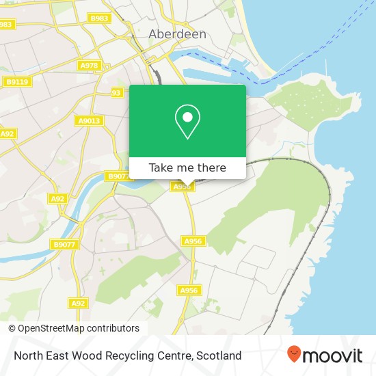 North East Wood Recycling Centre map