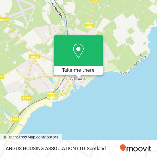 ANGUS HOUSING ASSOCIATION LTD map