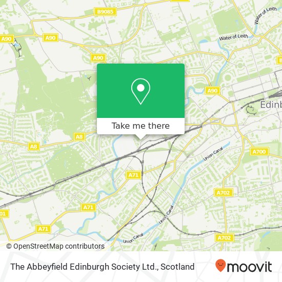 The Abbeyfield Edinburgh Society Ltd. map