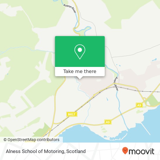 Alness School of Motoring map