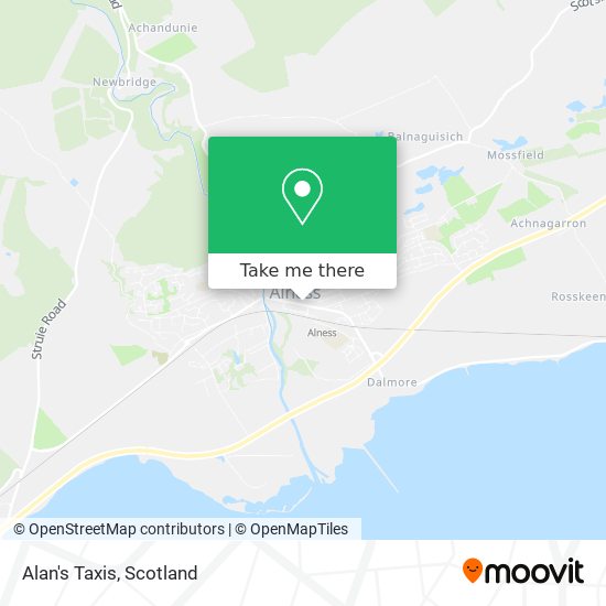 Alan's Taxis map