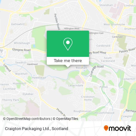 Craigton Packaging Ltd. map