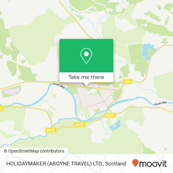 HOLIDAYMAKER (ABOYNE TRAVEL) LTD. map