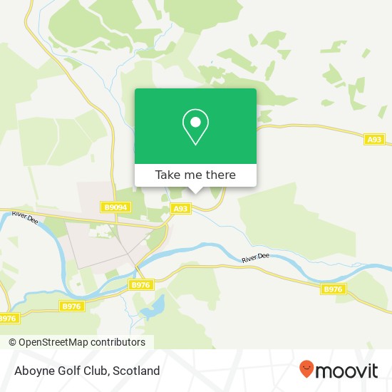 Aboyne Golf Club map