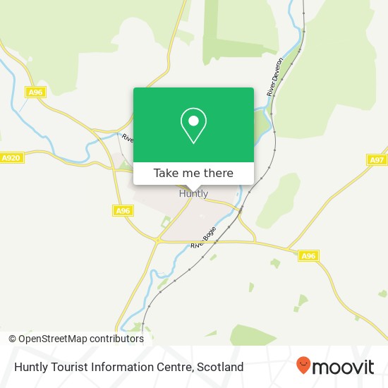 Huntly Tourist Information Centre map