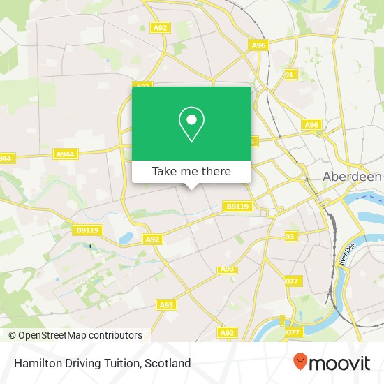 Hamilton Driving Tuition map