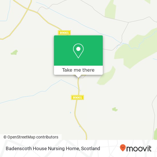 Badenscoth House Nursing Home map