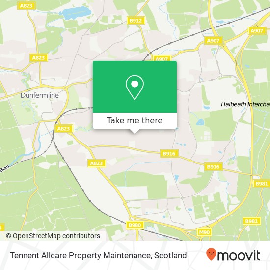 Tennent Allcare Property Maintenance map