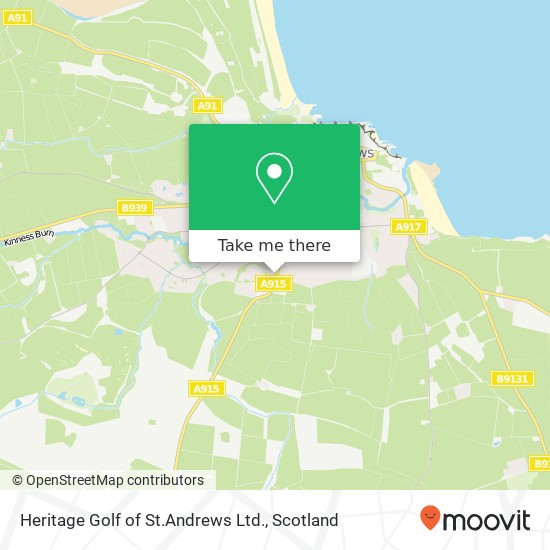 Heritage Golf of St.Andrews Ltd. map