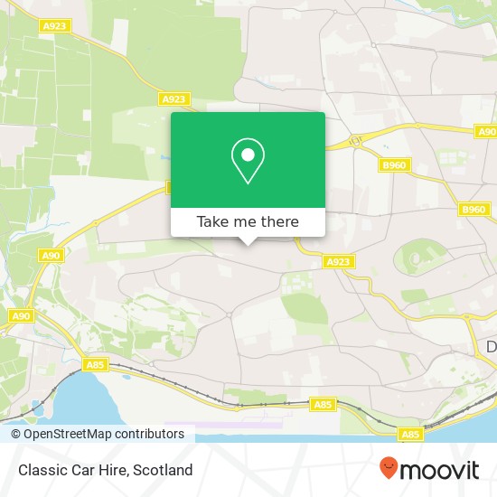 Classic Car Hire map