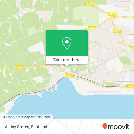 Allday Stores map