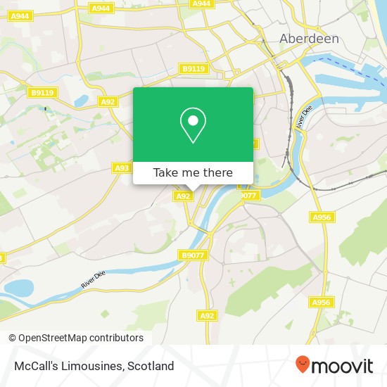 McCall's Limousines map