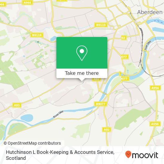 Hutchinson L Book-Keeping & Accounts Service map