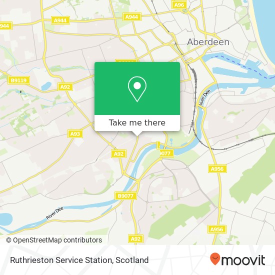 Ruthrieston Service Station map