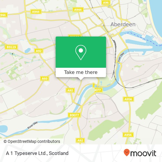 A 1 Typeserve Ltd. map